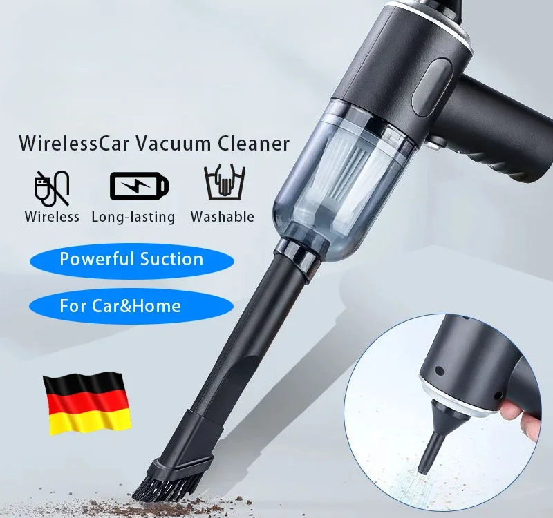 9000pa wireless car vacuum cleaner usb charging 1200mah portable cleaning appliance mini wet and dry vacuum cleaner household